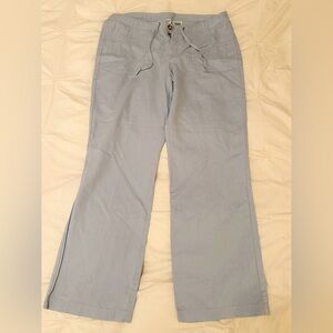 Columbia Blue Linen Pants Size 12
